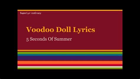 Voodoo dolls songs